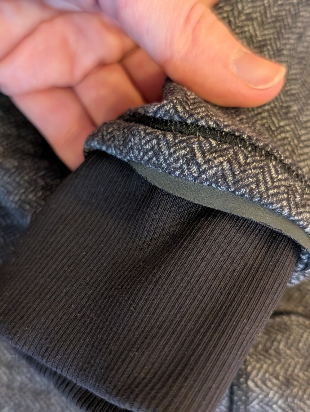 Lululemon Herringbone Heather Gray Active Quarter-Zip Pullover - Picture 16 of 17